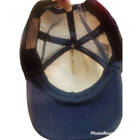 Lincoln Outfitters American Flag Baseball Trucker Cap Mesh Back Adjustable Strap - Picture 3 of 6